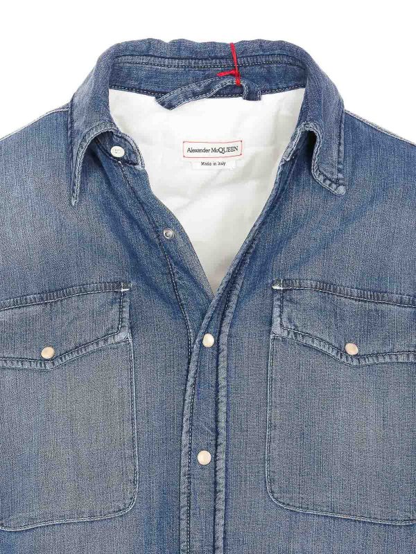 Hemd - Blau shop online: ALEXANDER MCQUEEN