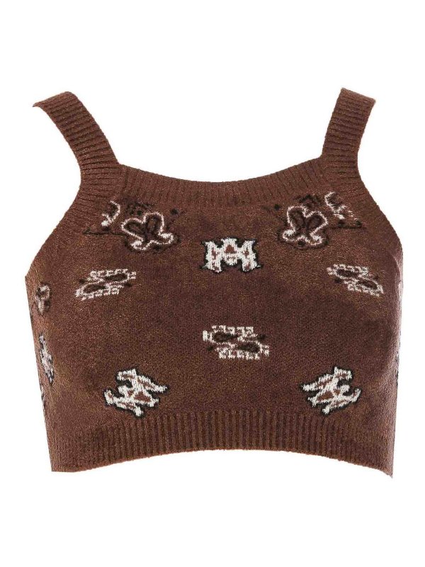 AMIRI: トップス＆タンクトップ - トップ/タンクトップ - ブラウン