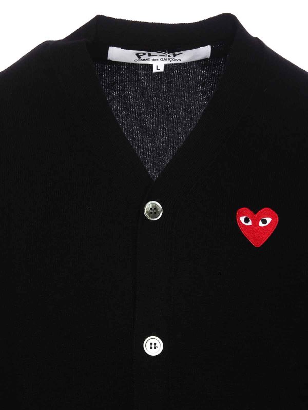 Cardigan - Schwarz shop online: Comme des Garçons Play