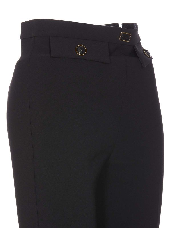 The Best Shops ELISABETTA FRANCHI: カジュアルトラウザー - カジュアルパンツ - 黒