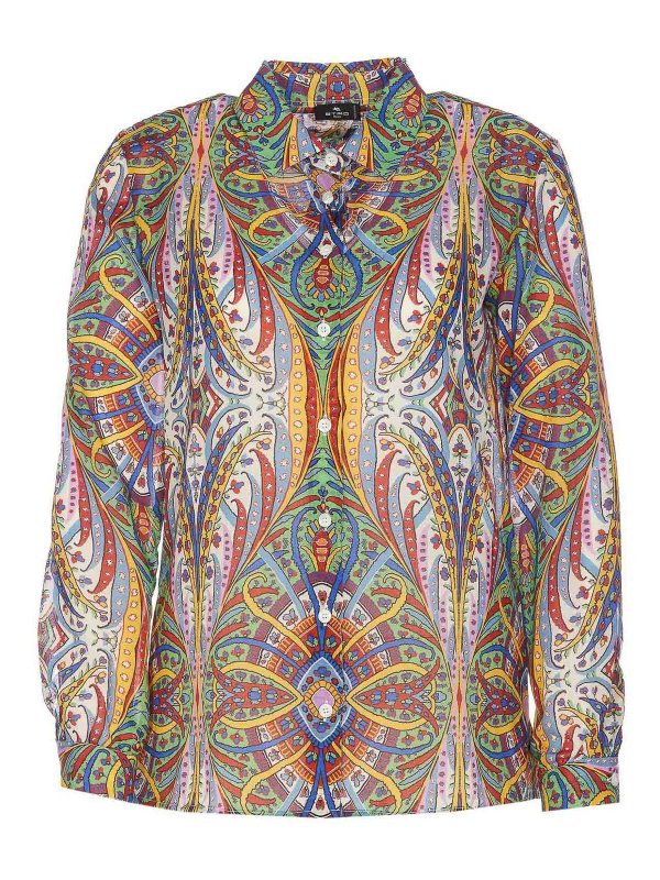 ETRO: camicie - Camicia multicolor collo regolare