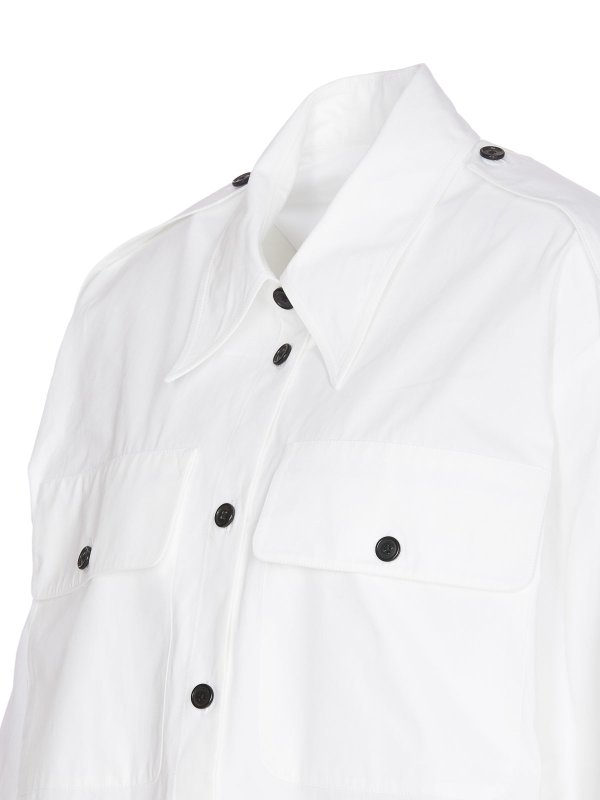 The Best Shops KHAITE: shirts - Missa shirt white frontal button