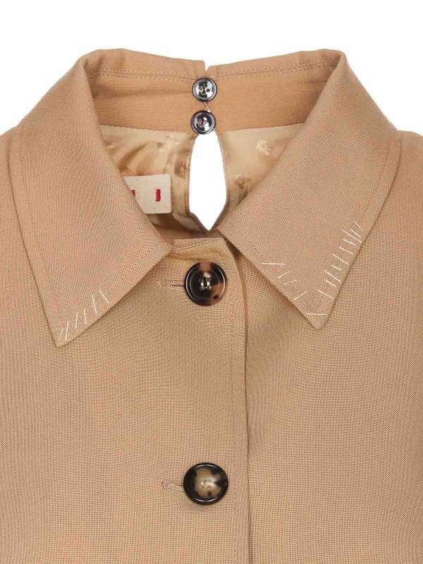 カジュアルジャケット - ベージュ shop online: Marni