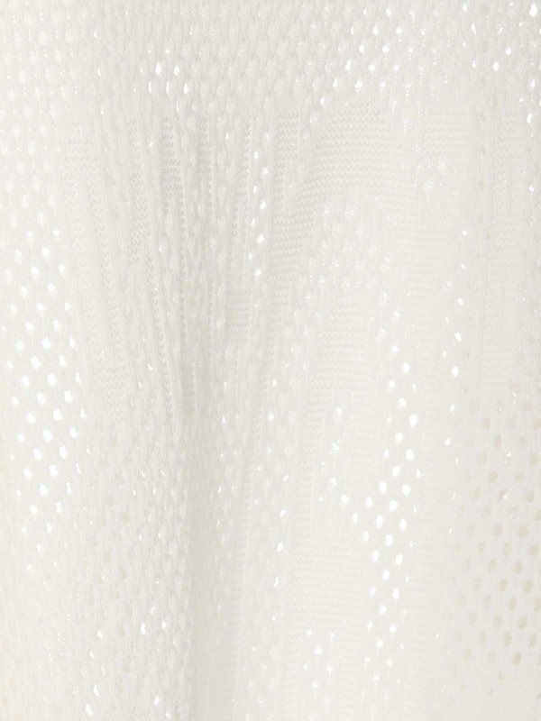 The Best Shops MM6 MAISON MARGIELA: crew necks - Net long sweater