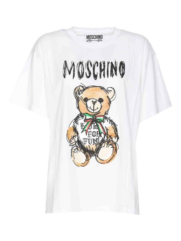 MOSCHINO: T-shirts - T-Shirt - Blanc