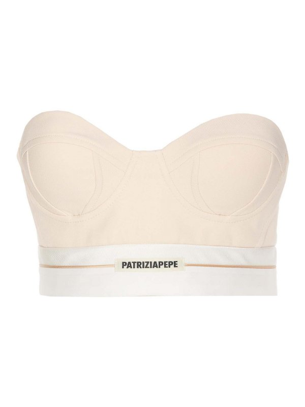 PATRIZIA PEPE: Tops und Tank Tops - Top - Nude