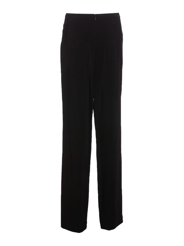 STELLA McCARTNEY: casual trousers online - Black broderie pants