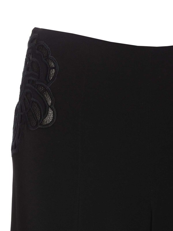 Black broderie pants shop online: STELLA McCARTNEY
