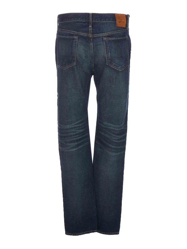 TOM FORD: straight leg jeans online - Denim jeans with frontal buttons