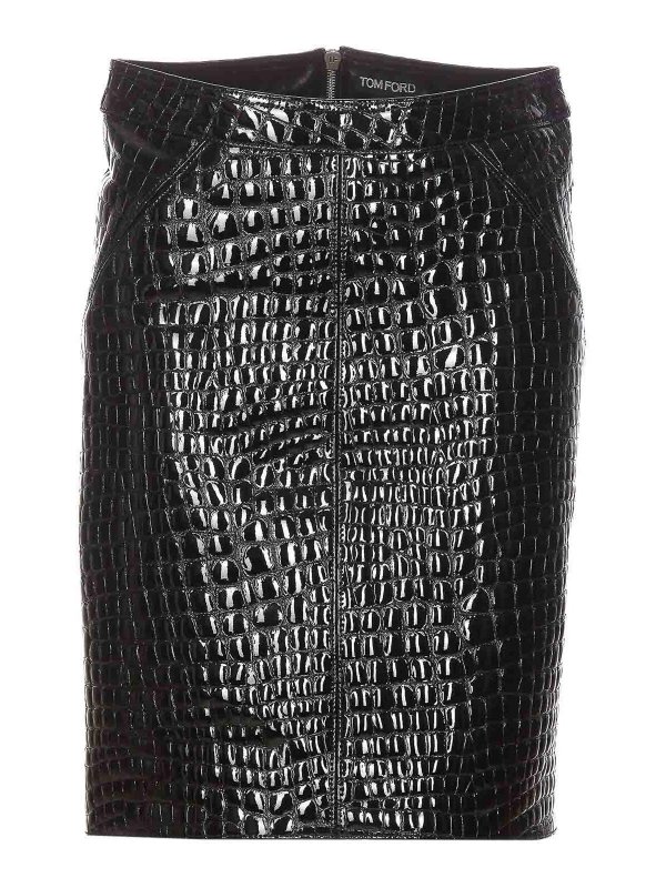 TOM FORD: Knielange und Midi Röcke - Midirock - Schwarz