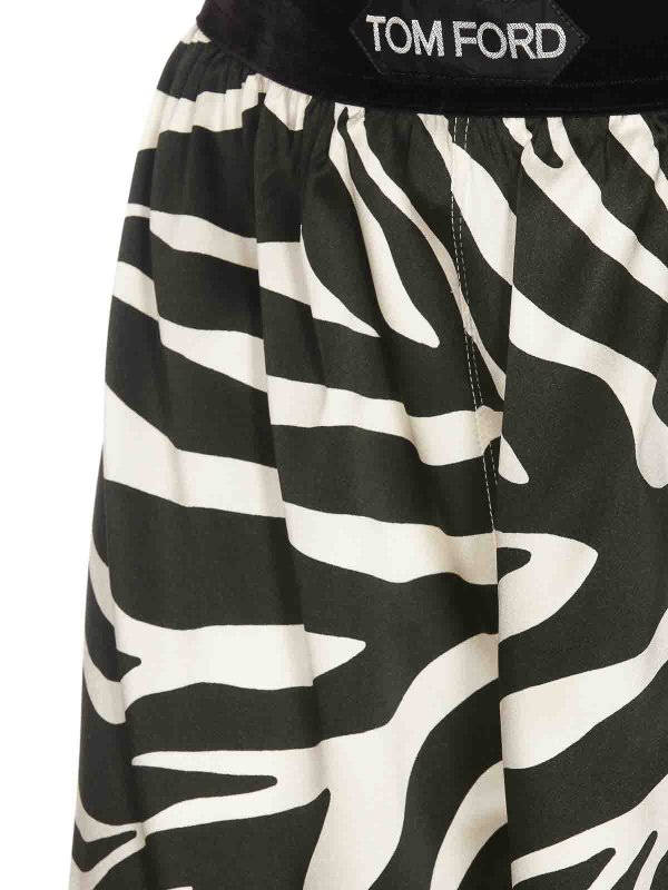 The Best Shops TOM FORD: pantaloni casual - Shorts con stampa zebrata