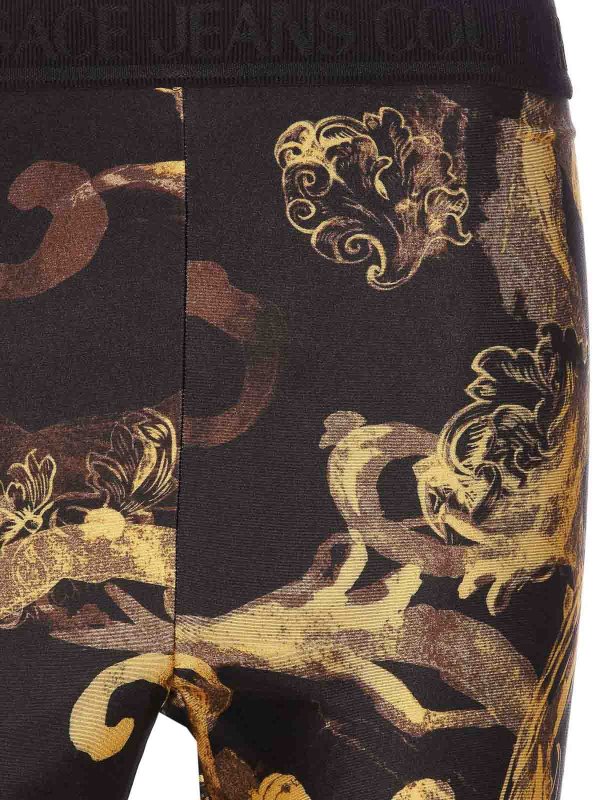 Leggings - Noir shop online: Versace Jeans Couture