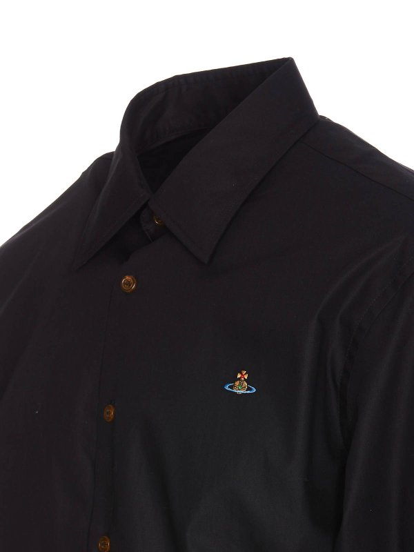 The Best Shops VIVIENNE WESTWOOD: camicie - Camicia fantasma nera con bottone frontale