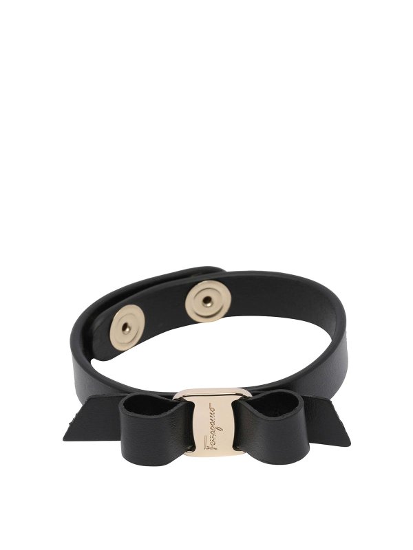 SALVATORE FERRAGAMO: ブレスレット＆バングル - ブレスレット/バングル - 黒