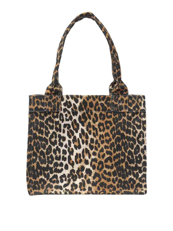 The Best Shops GANNI: shopper - Borsa shopper grande con logo easy stampato