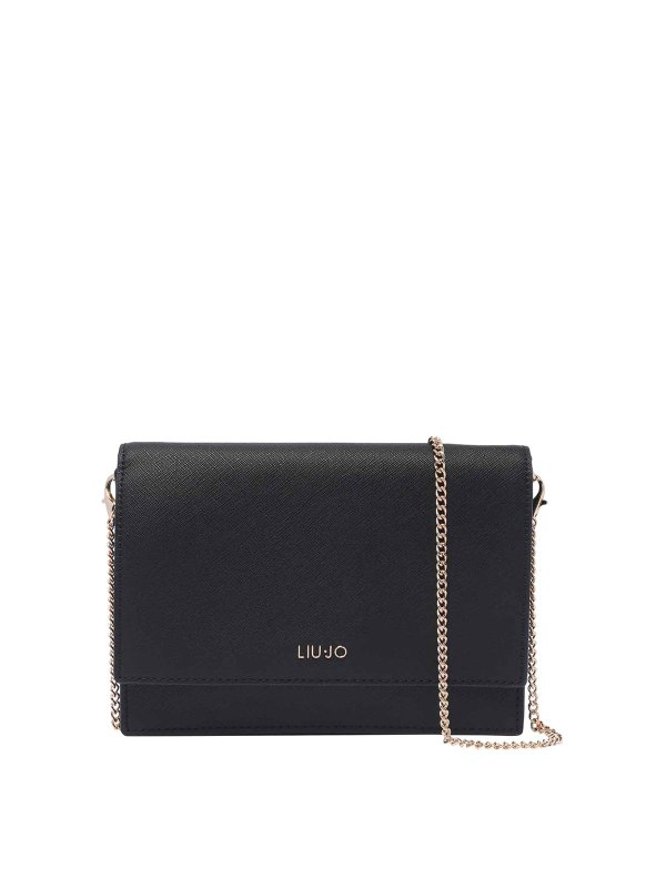 Liu Jo: pochette - Pochette nera con logo 