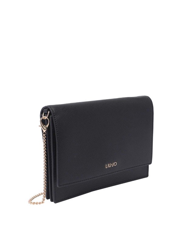 Liu Jo: pochette online - Pochette nera con logo 