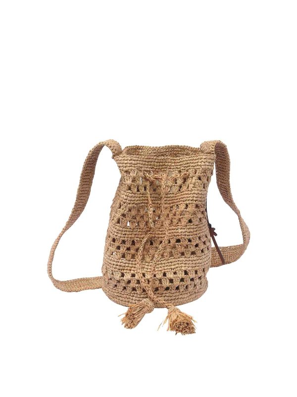MANEBI: Bolsos Saco - Bolso Saco - Marrón