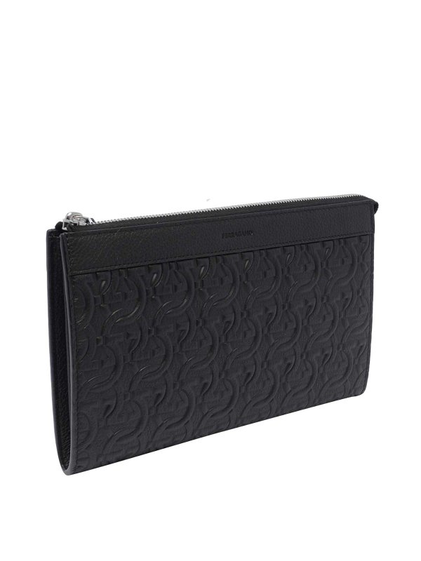 SALVATORE FERRAGAMO: Bolso clutch online - Bolso Clutch - Negro