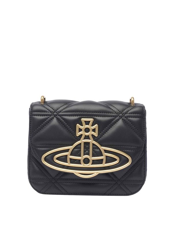 VIVIENNE WESTWOOD: クロスボディバッグ - クロスボディバッグ - 黒