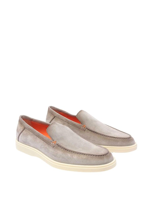 SANTONI: Mocassins & Chaussures bateau online - Mocassins - Marron