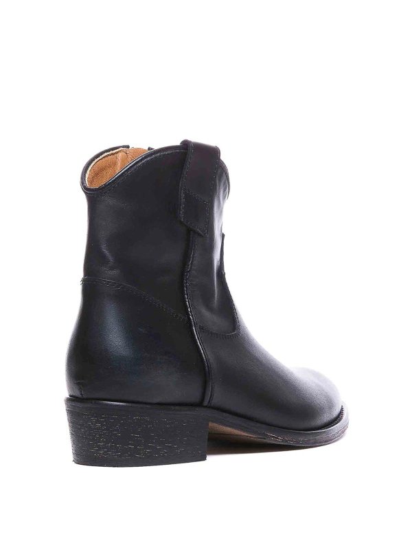 VIA ROMA 15: ankle boots online - Black tex booties round toe leatehr