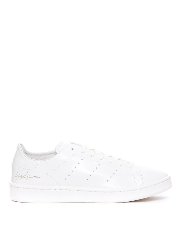 Y-3: Chaussures de sport - Baskets - Blanc