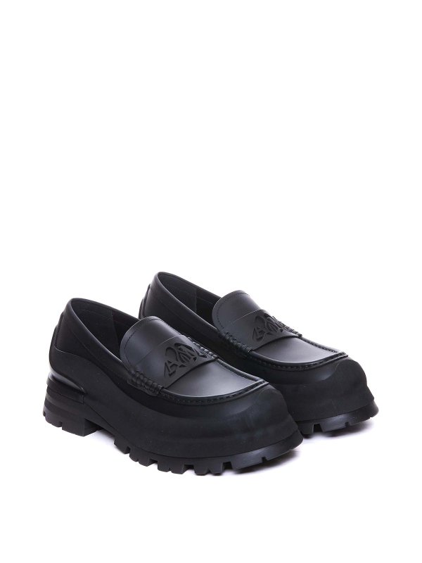 Seal logo loafers shop online: ALEXANDER MCQUEEN