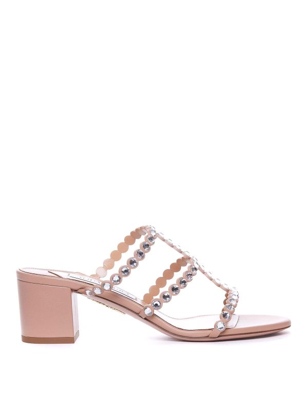 Aquazzura: sandals - Tequila plexi sandals