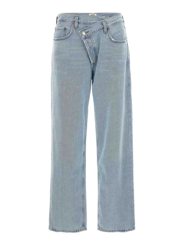 AGOLDE: Straight Leg Jeans - Straight Leg Jeans - Hellblau