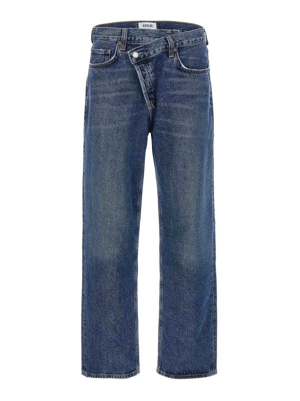 AGOLDE: ストレートジーンズ - ストレートジーンズ - ブルー