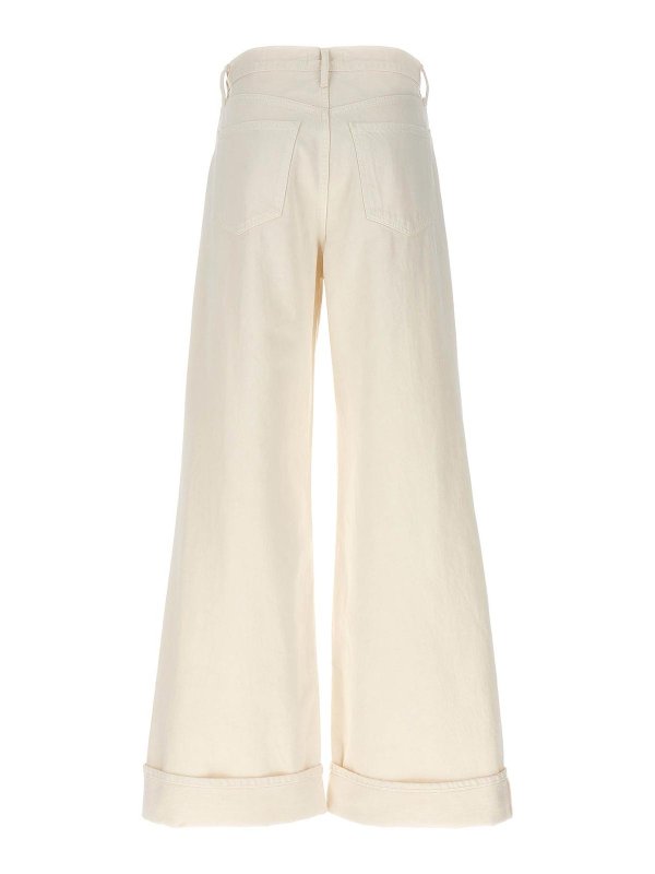 AGOLDE: straight leg jeans online - Dame Denim Jeans Button