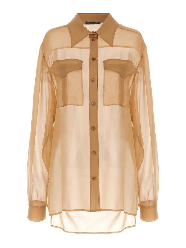 ALBERTA FERRETTI: Chemises - Chemise - Beige