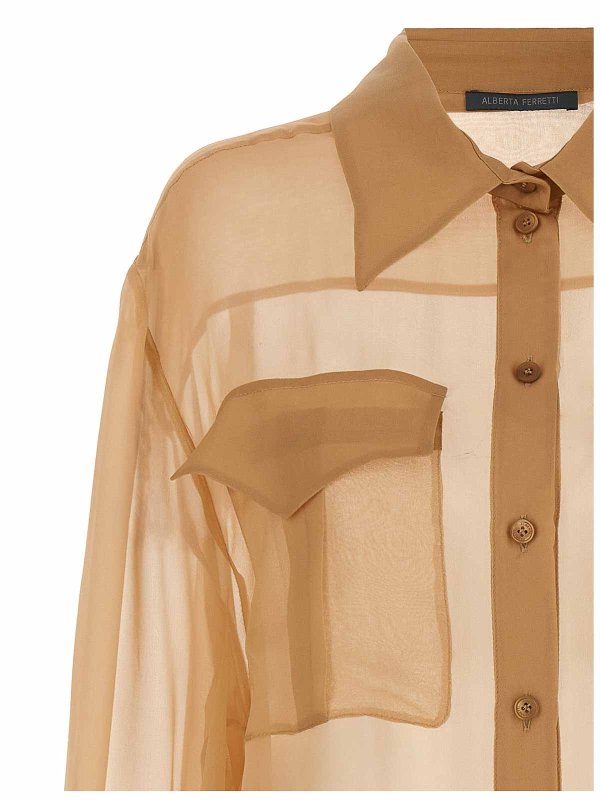 The Best Shops ALBERTA FERRETTI: Chemises - Chemise - Beige