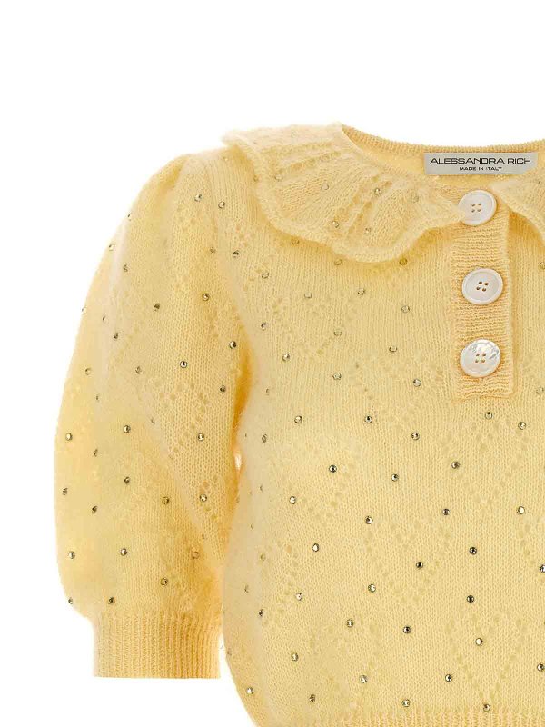 The Best Shops ALESSANDRA RICH: crew necks - Rhinestone Sweater