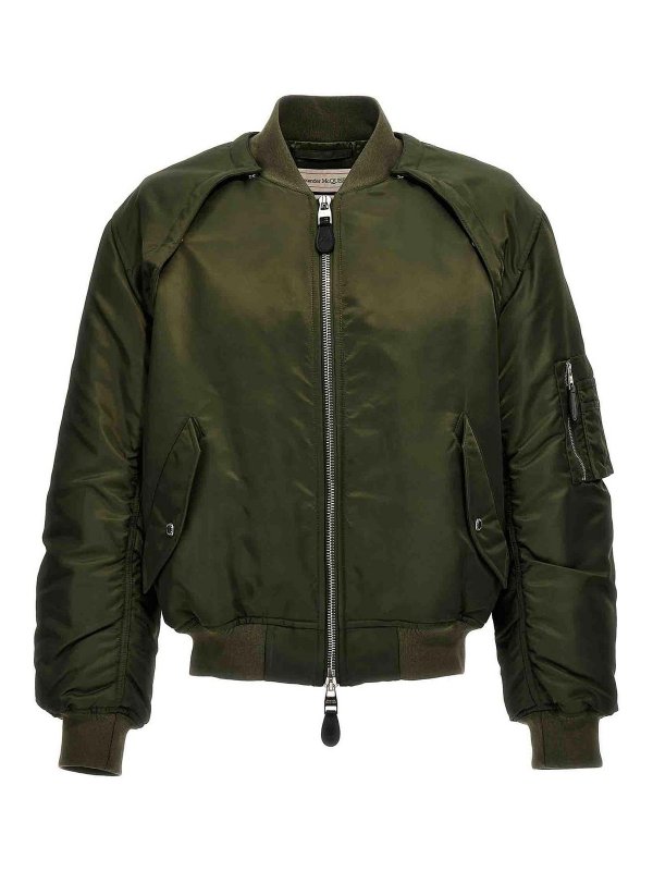 ALEXANDER MCQUEEN: Bomberjacken - Bomberjacke - Grün