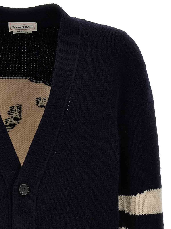 The Best Shops ALEXANDER MCQUEEN: Cardigans - Cardigan - Blau