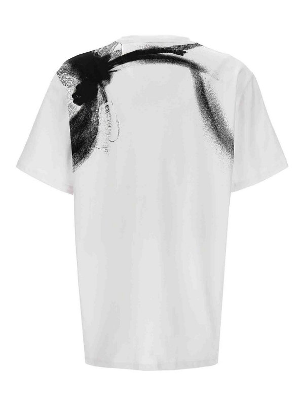 ALEXANDER MCQUEEN: t-shirts online - Contrast Print T-Shirt