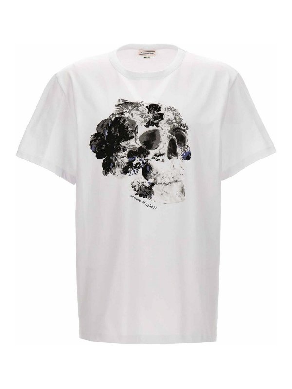 ALEXANDER MCQUEEN: T-shirts - T-Shirt - Weiß