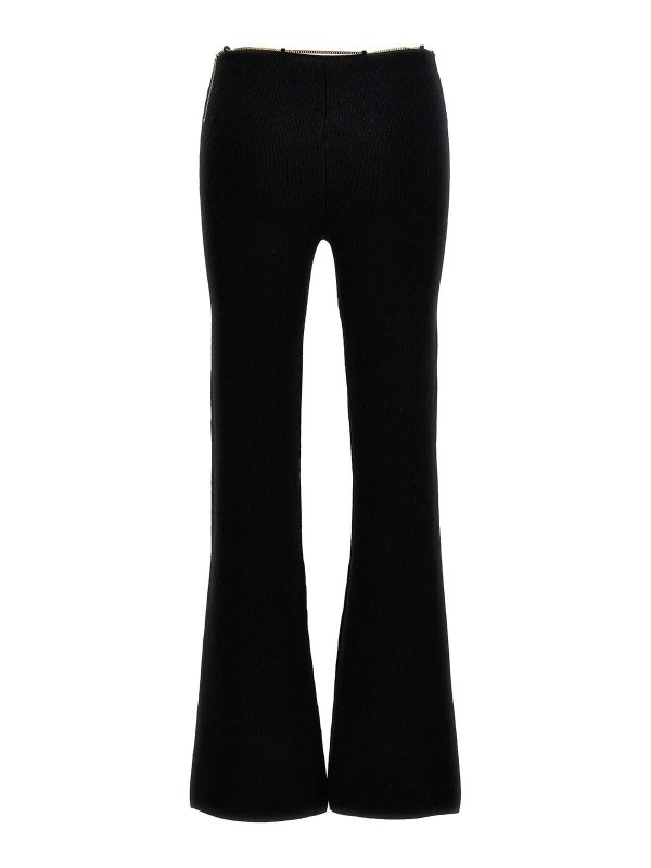 ALEXANDER WANG: pantaloni casual online - Pantaloni con catena con targhetta dorata