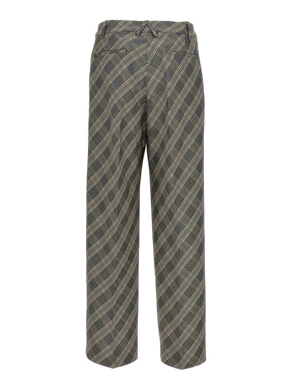 AMBUSH: casual trousers online - Check Print Trousers Pockets