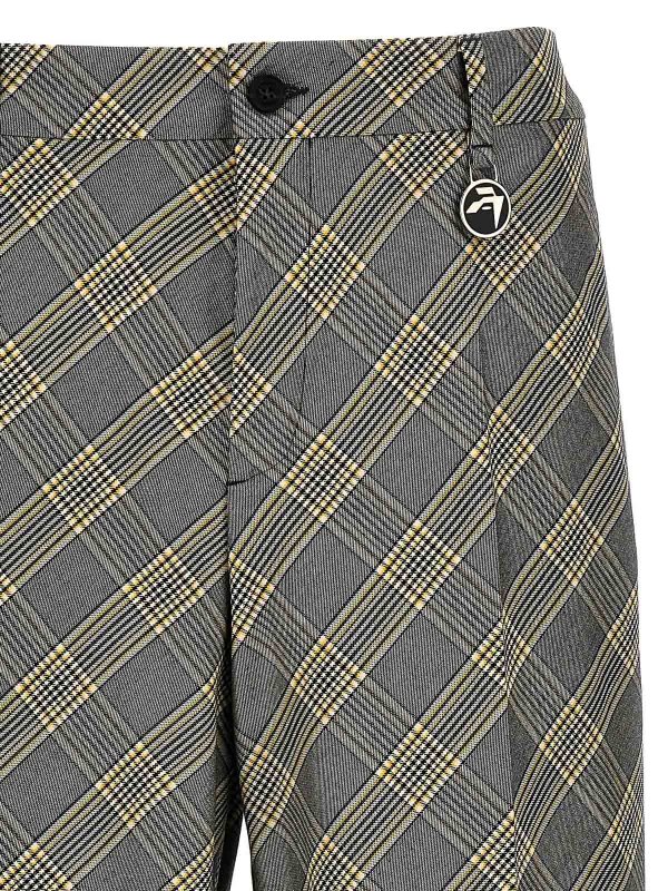 The Best Shops AMBUSH: casual trousers - Check Print Trousers Pockets