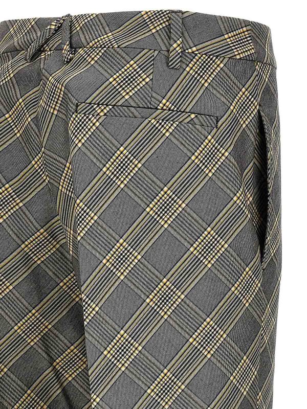 Check Print Trousers Pockets shop online: AMBUSH