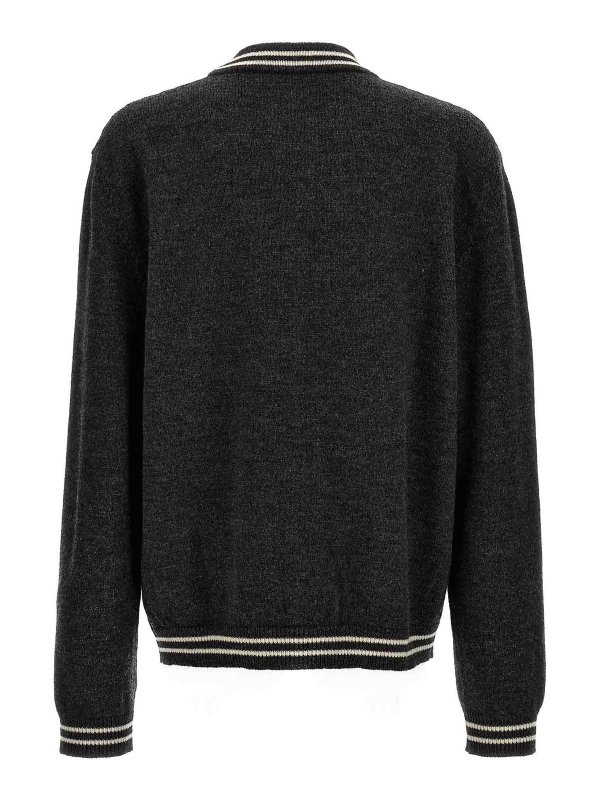 AMBUSH: cardigans online - Wool Cardigan Patch Appliqu Button