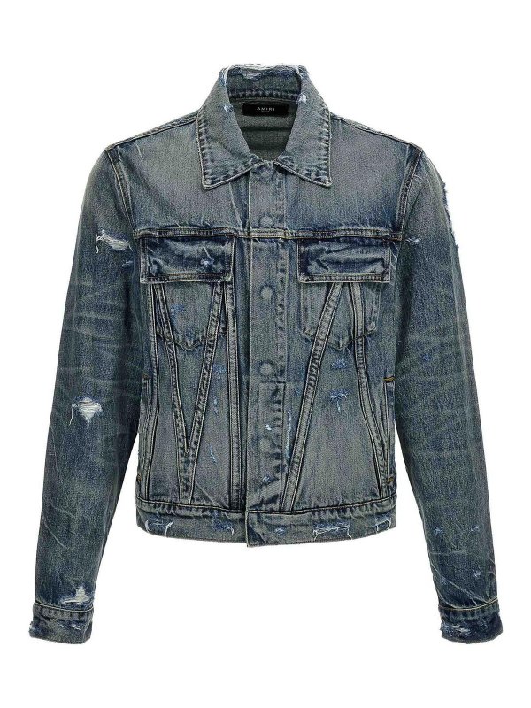 AMIRI: denim jacket - Trucker Denim Jacket