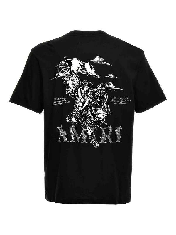 Amiri Angel T-Shirt - Black - Men|AMJYTE1024BLACK | thebs.com