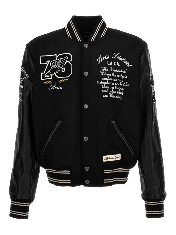 AMIRI: ボンバージャケット - ボンバージャケット - 黒