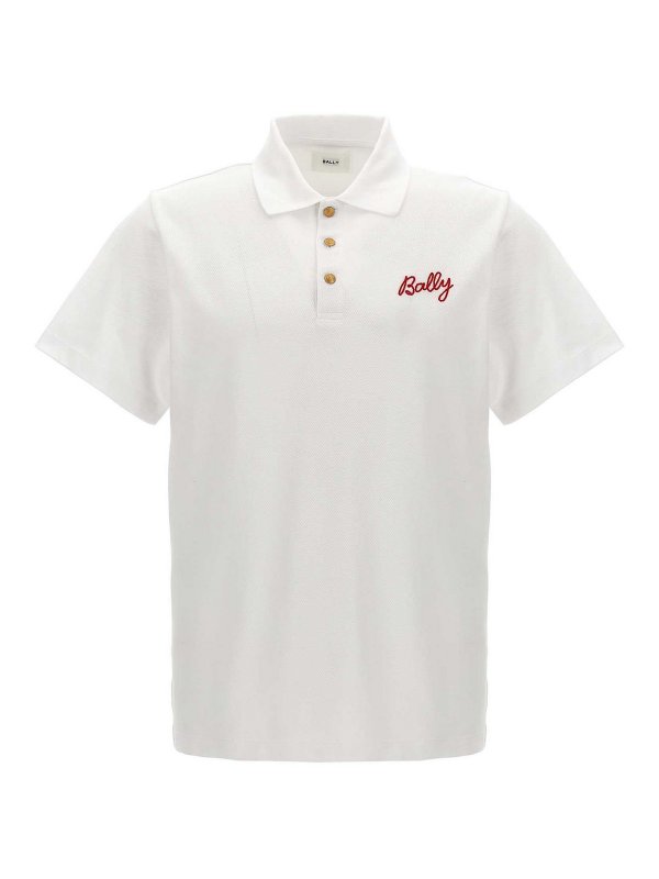 BALLY: polo shirts - Logo Embroidery Polo Shirt