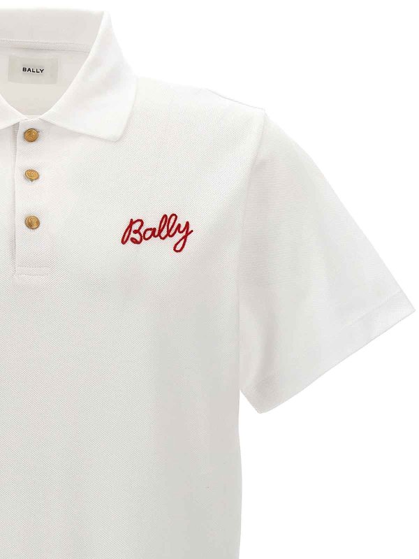 The Best Shops BALLY: polo shirts - Logo Embroidery Polo Shirt