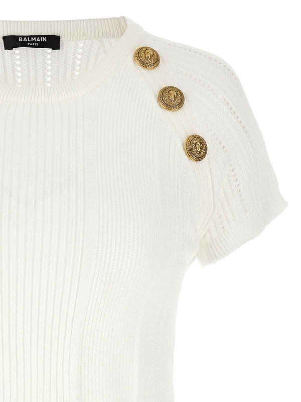 The Best Shops Balmain: Tops und Tank Tops - Top - Weiß